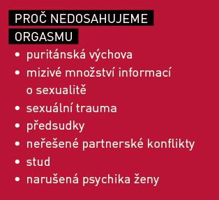 proč nedosahujeme orgasmu